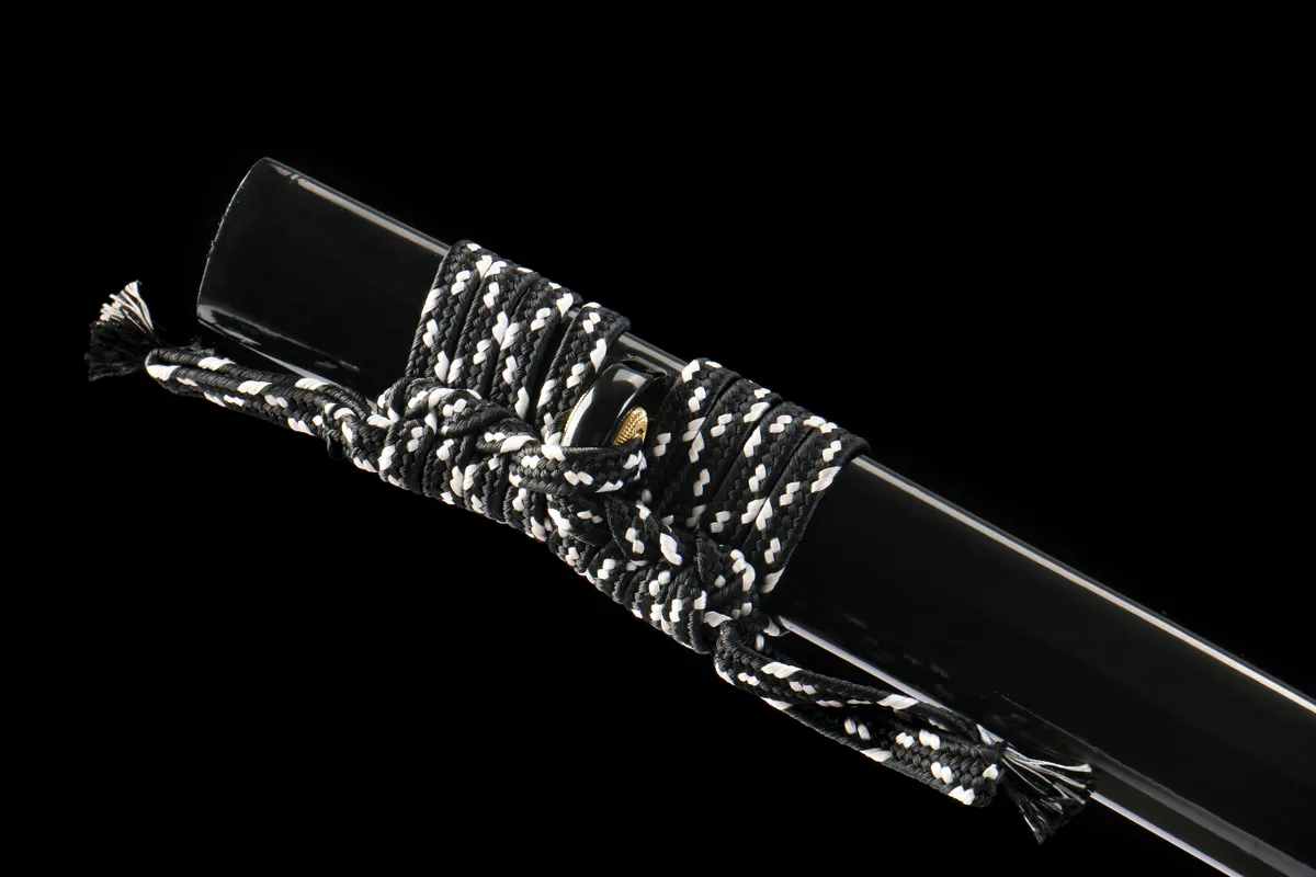 Goldene Tintenfeder - Handgeschmiedetes Katana aus Lehmgehärteter Damaskusstahl - Image 4