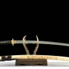 Klare Klinge - Handgeschmiedetes Katana aus Lehmgehärteter Damaskusstahl