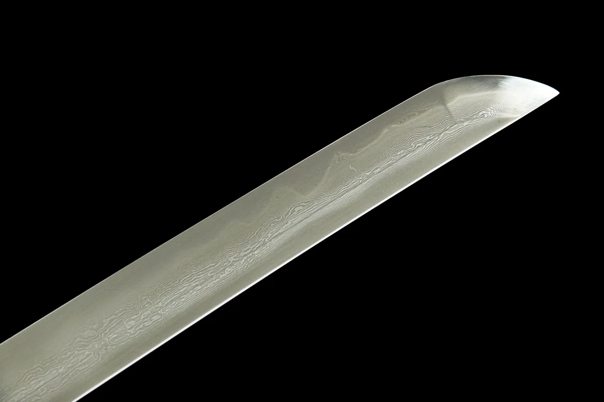 Klare Klinge - Handgeschmiedetes Katana aus Lehmgehärteter Damaskusstahl - Image 5