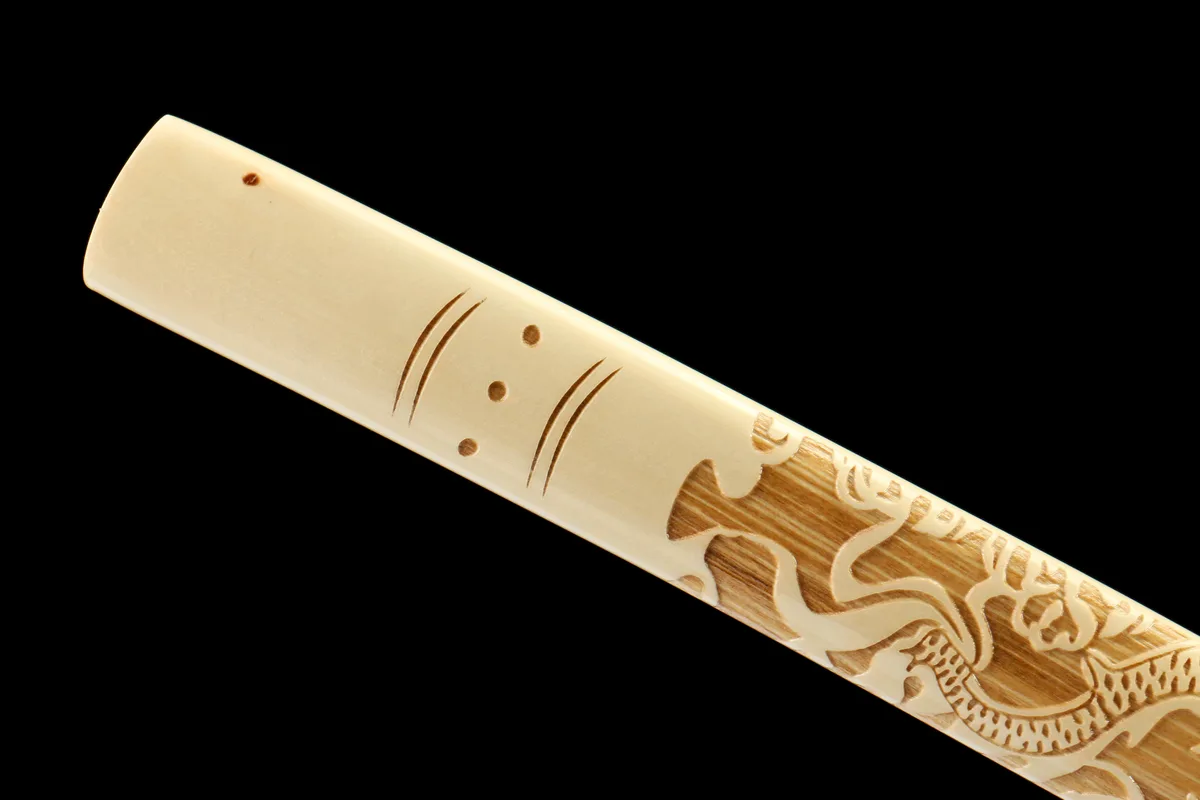 Klare Klinge - Handgeschmiedetes Katana aus Lehmgehärteter Damaskusstahl - Image 3