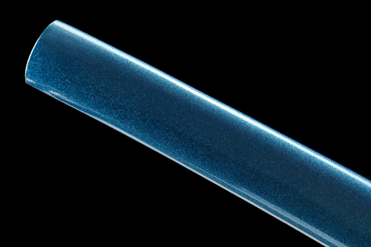 Tiefseegold - Handgeschmiedetes Katana aus Lehmgehärteter Damaskusstahl - Image 5