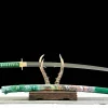 Windschlag des Tigers - Handgeschmiedetes Katana aus Lehmgehärteter Damaskusstahl