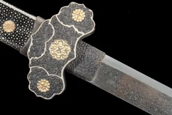Damascener Eisen - Handgeschmiedetes Chinese Dao aus Premium Damaskusstahl