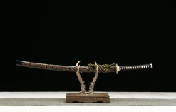 Obsidian Drachenseele - Handgeschmiedetes Katana aus Premium Damaskusstahl