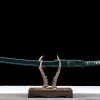 Azurblauer Himmel in Gold - Handgeschmiedetes Katana aus T10 Werkzeugstahl