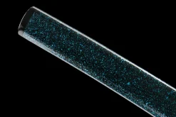 Alternative view of Azurblauer Himmel in Gold - Handgeschmiedetes Katana aus T10 Werkzeugstahl