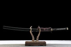 Azurbronzener Glanz - Handgeschmiedetes Katana aus T10 Werkzeugstahl