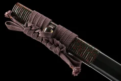 Alternative view of Azurbronzener Glanz - Handgeschmiedetes Katana aus T10 Werkzeugstahl