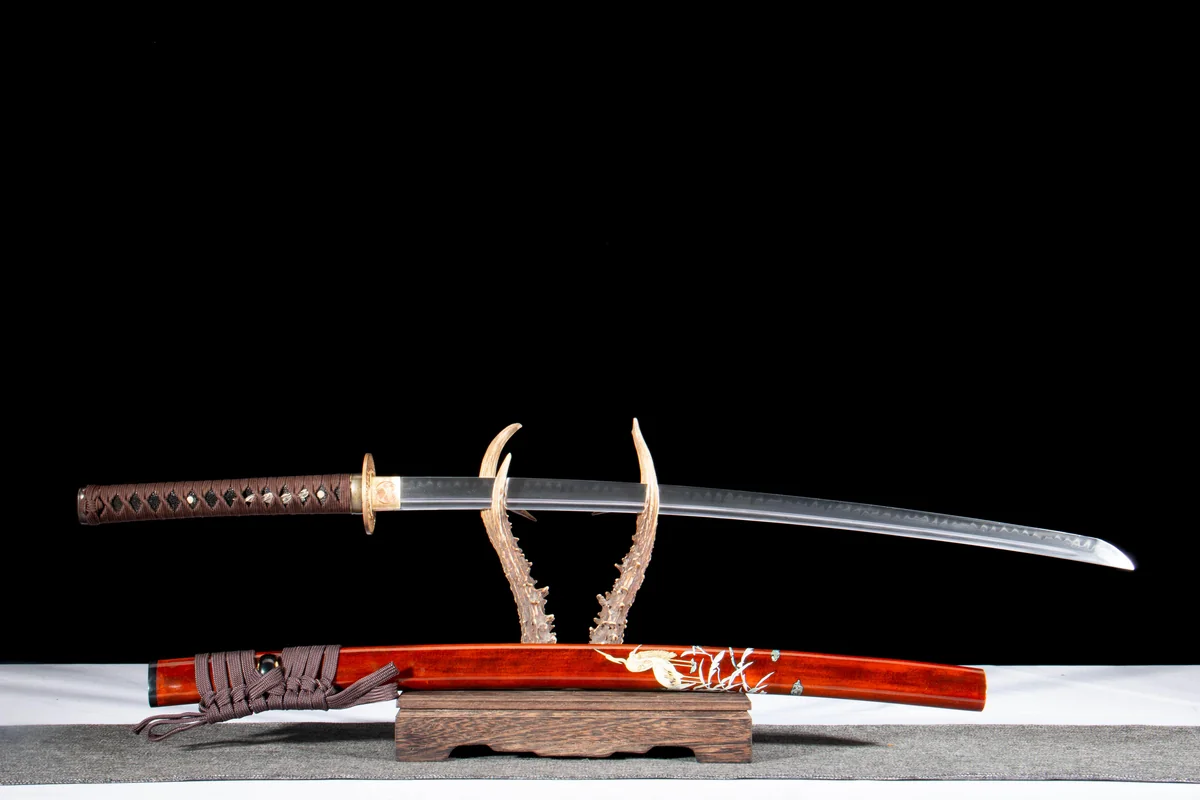 Blut-Sandelholz - Handgeschmiedetes Katana aus T10 Werkzeugstahl - Image 5