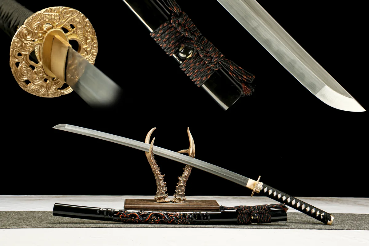 Drachenpalast - Handgeschmiedetes Katana aus T10 Werkzeugstahl - Image 11