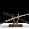 Dunkler Abgrund - Handgeschmiedetes Katana aus T10 Werkzeugstahl