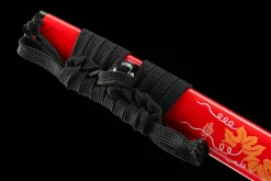 Alternative view of Flammen-Gold - Handgeschmiedetes Katana aus T10 Werkzeugstahl