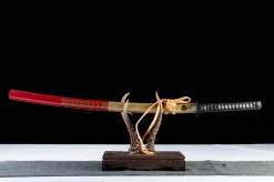 Alternative view of Flüchtige Pracht - Handgeschmiedetes Katana aus T10 Werkzeugstahl
