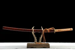 Goldener Faden - Handgeschmiedetes Katana aus T10 Werkzeugstahl
