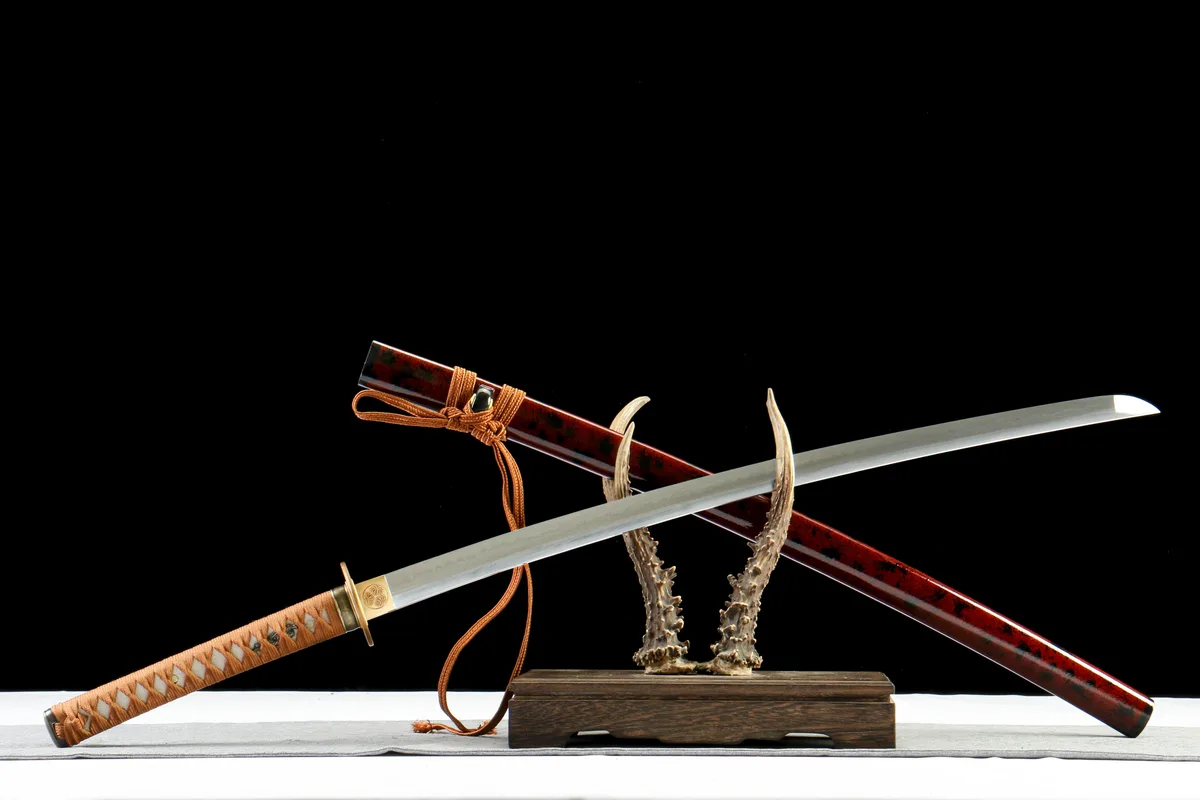 Goldener Faden - Handgeschmiedetes Katana aus T10 Werkzeugstahl - Image 6