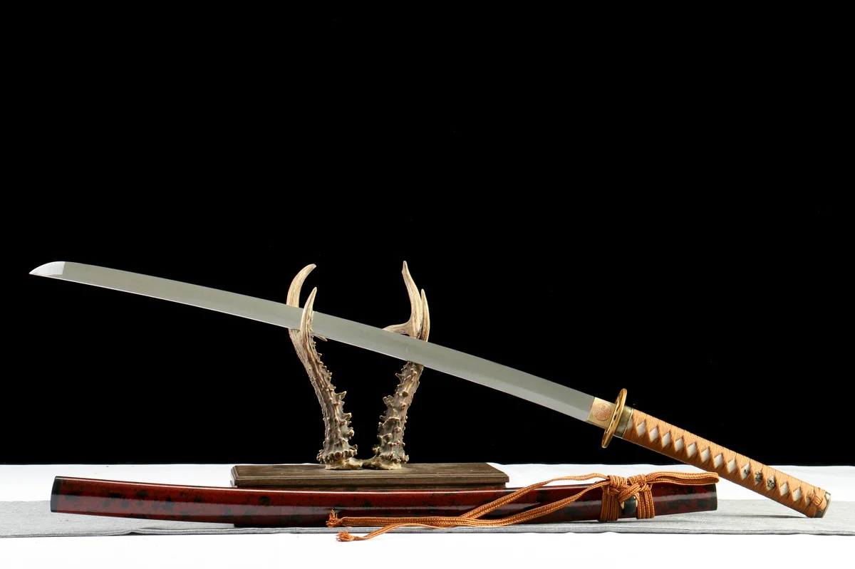 Goldener Faden - Handgeschmiedetes Katana aus T10 Werkzeugstahl - Image 7