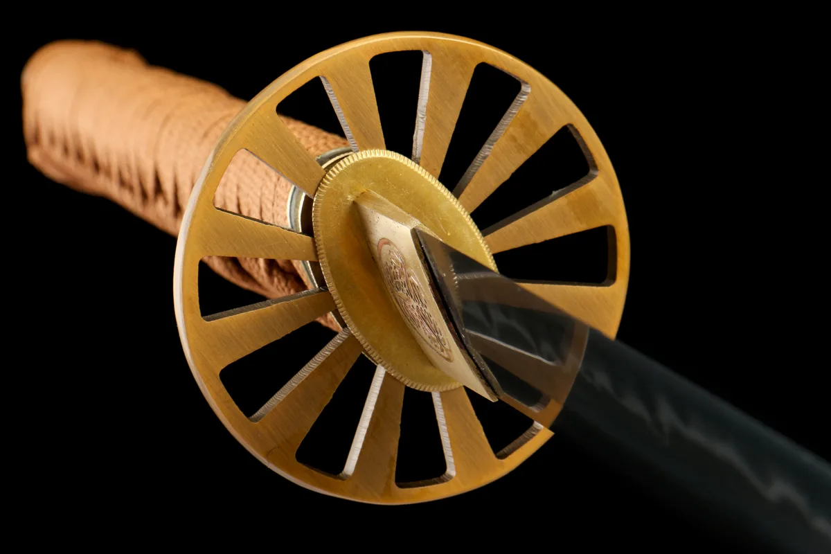 Goldener Faden - Handgeschmiedetes Katana aus T10 Werkzeugstahl - Image 8