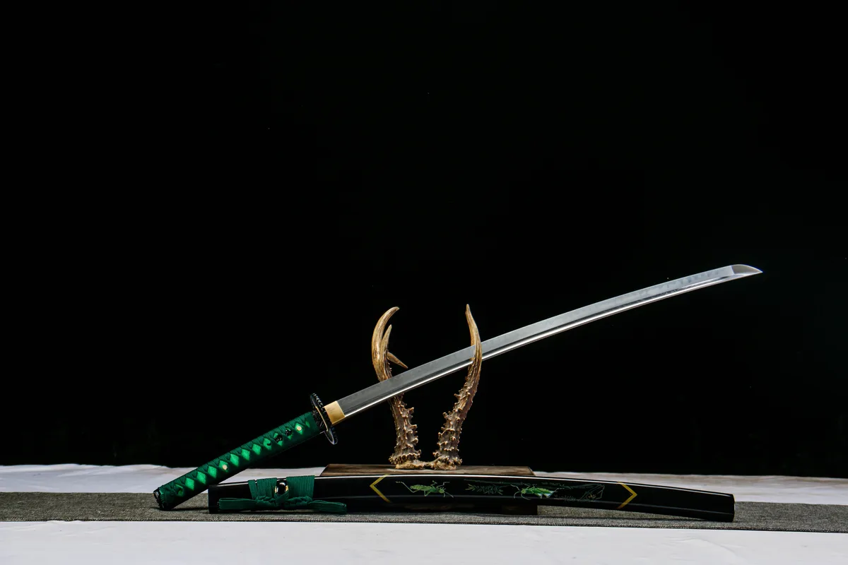 Jadeschatten - Handgeschmiedetes Katana aus T10 Werkzeugstahl - Image 9