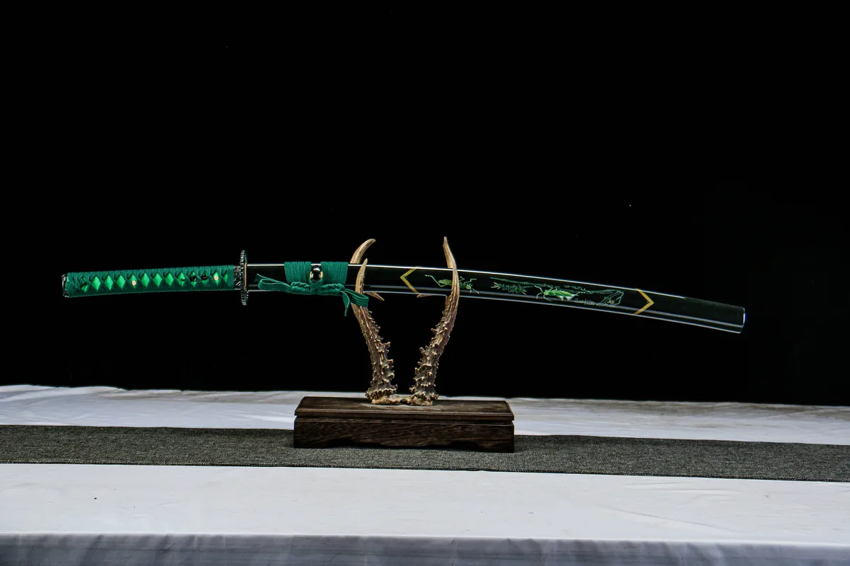 Jadeschatten - Handgeschmiedetes Katana aus T10 Werkzeugstahl - Image 3