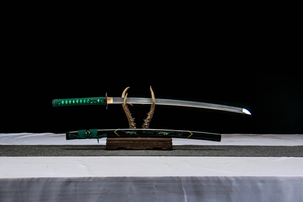 Jadeschatten - Handgeschmiedetes Katana aus T10 Werkzeugstahl - Image 8