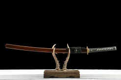 Karmesine Blüte - Handgeschmiedetes Katana aus T10 Werkzeugstahl