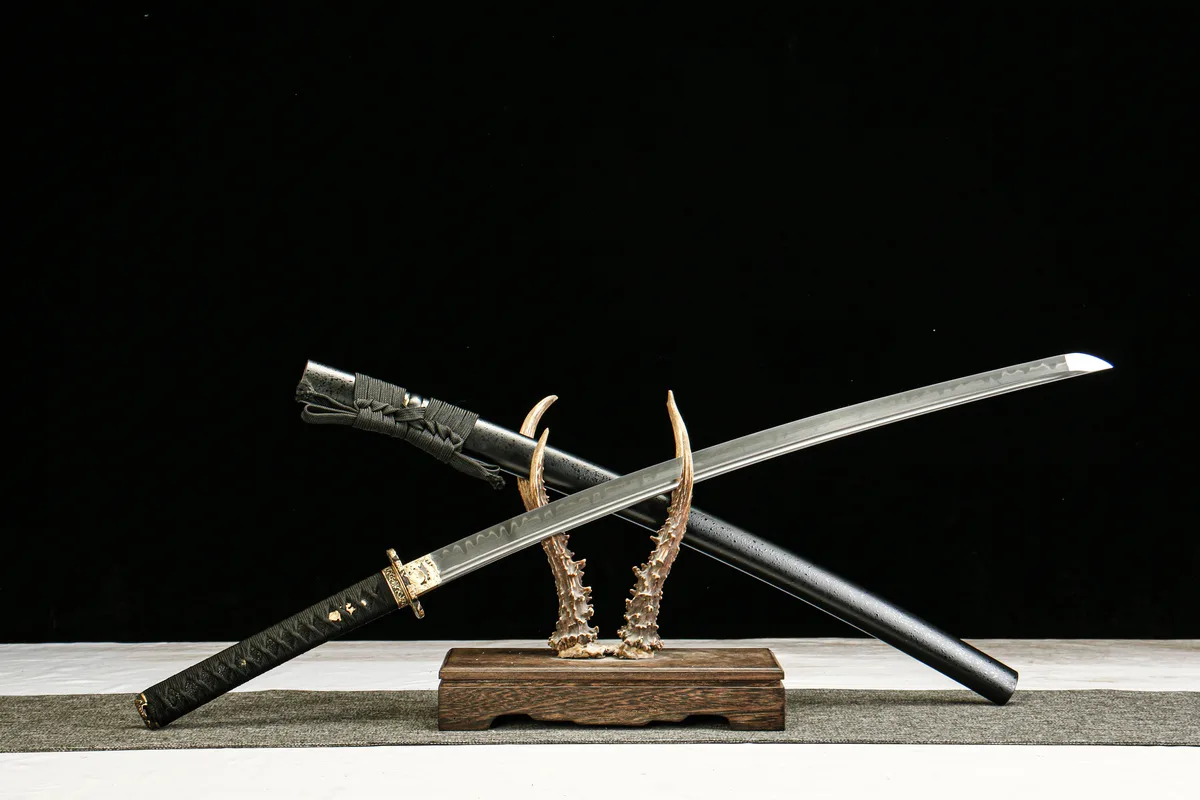 Karmesiner Schatten - Handgeschmiedetes Katana aus T10 Werkzeugstahl - Image 7