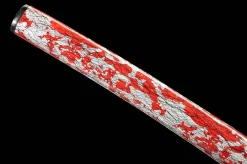 Karmesinrote Flammenwolke - Handgeschmiedetes Katana aus T10 Werkzeugstahl