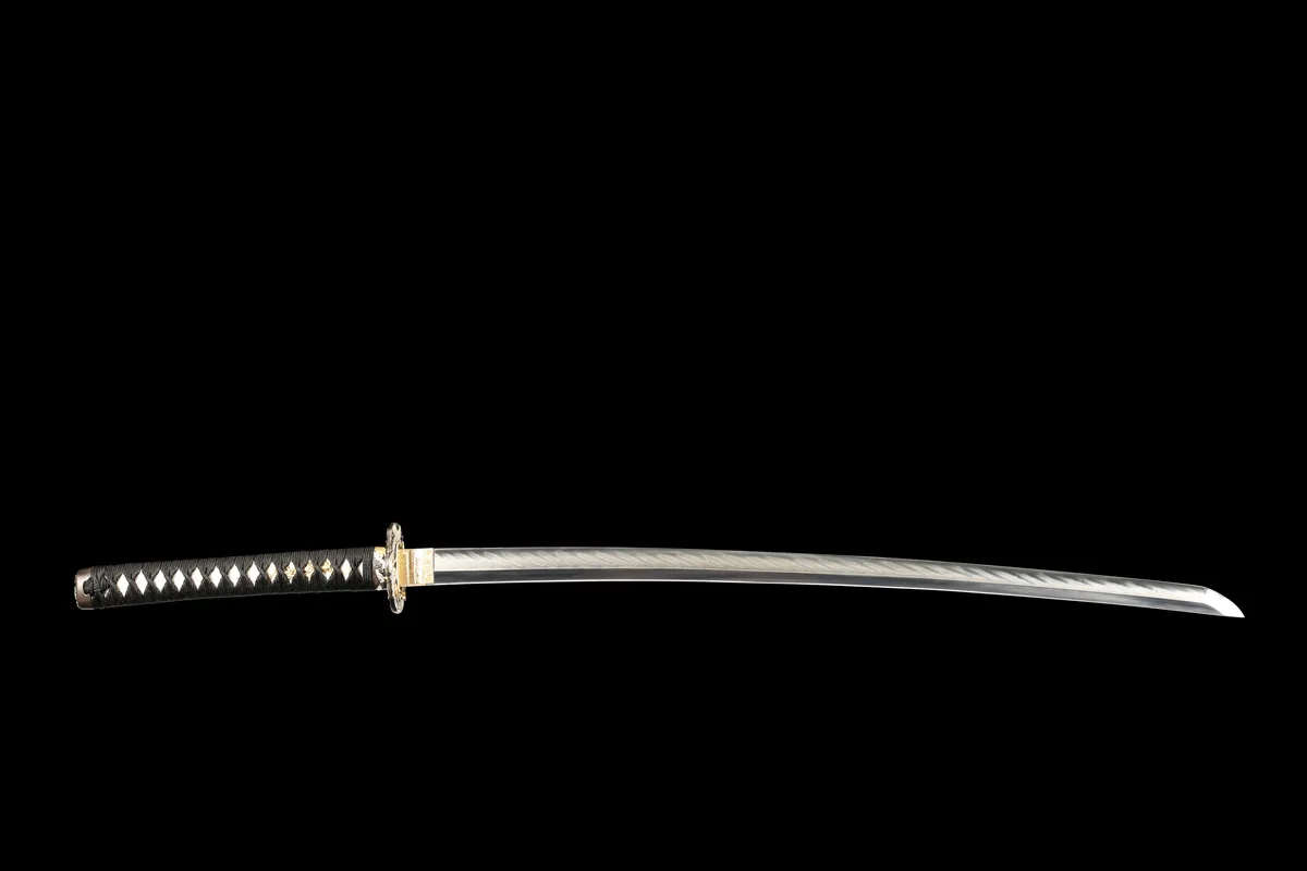 Karmesinrote Flammenwolke - Handgeschmiedetes Katana aus T10 Werkzeugstahl - Image 11