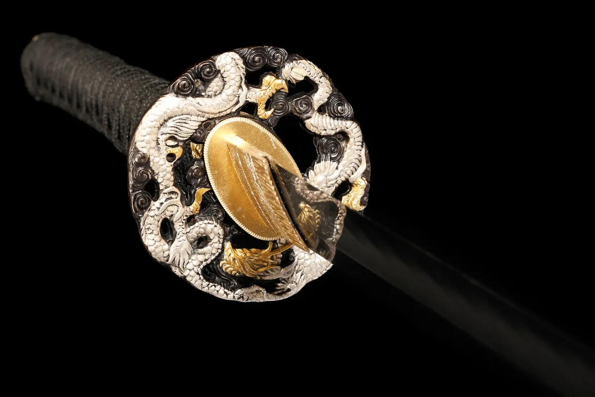 Karmesinrote Flammenwolke - Handgeschmiedetes Katana aus T10 Werkzeugstahl - Image 14