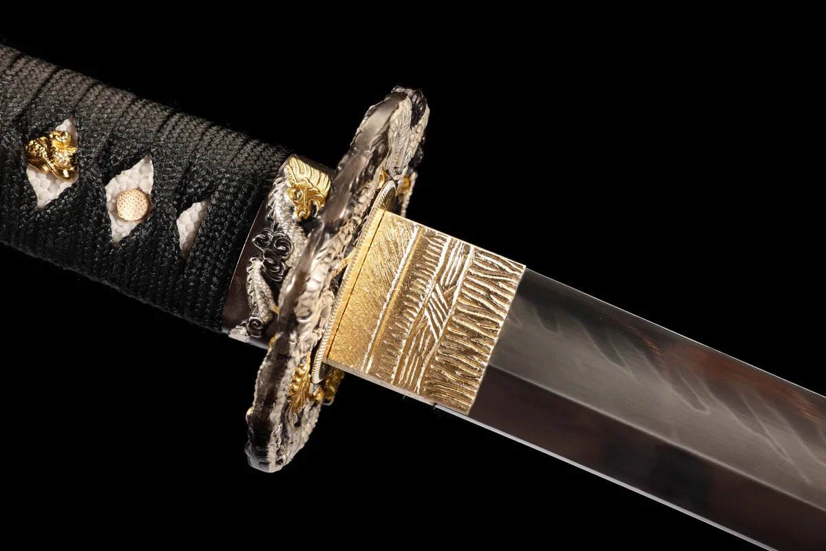 Karmesinrote Flammenwolke - Handgeschmiedetes Katana aus T10 Werkzeugstahl - Image 12