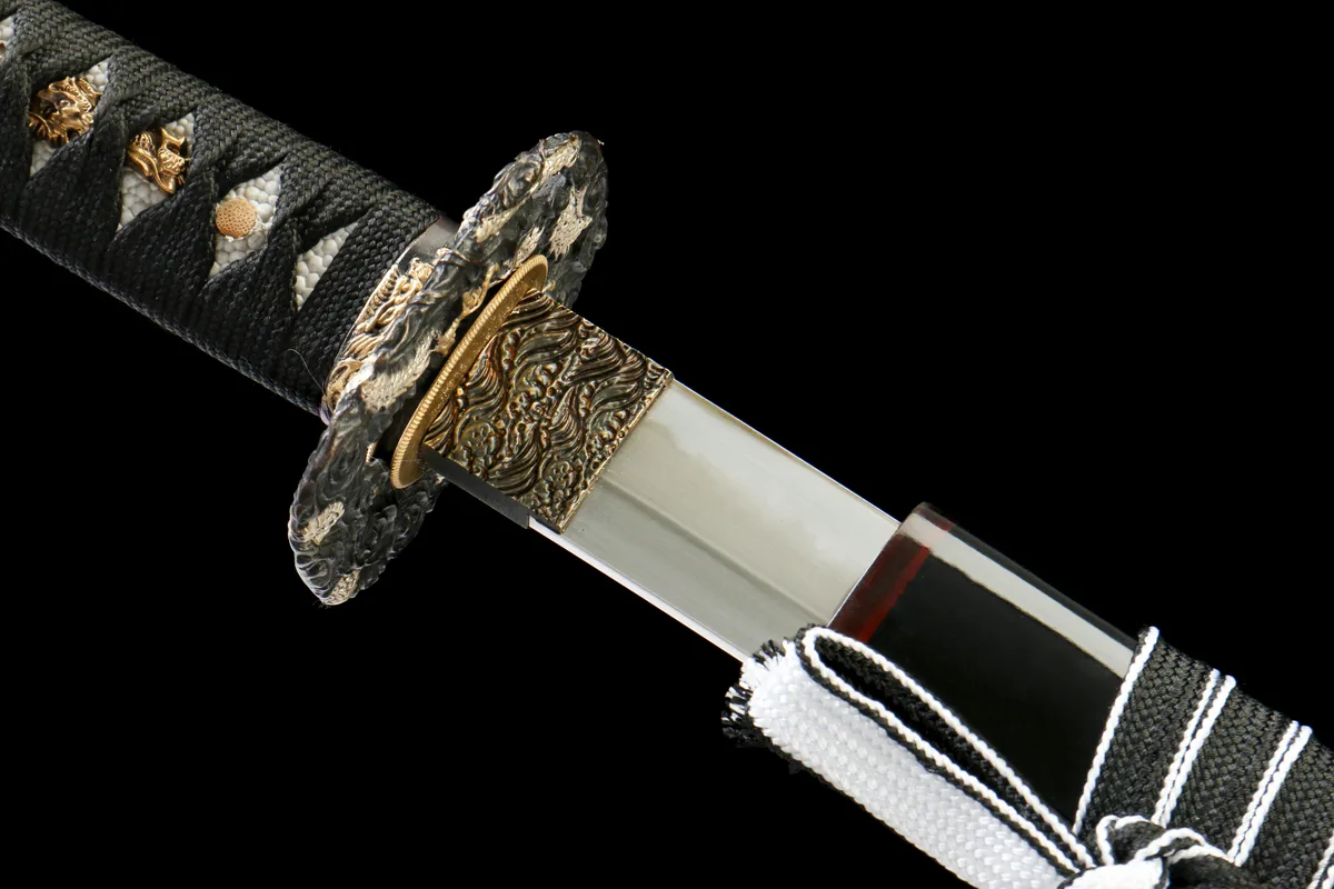 Obsidianisches Brüllen - Handgeschmiedetes Katana aus T10 Werkzeugstahl - Image 3