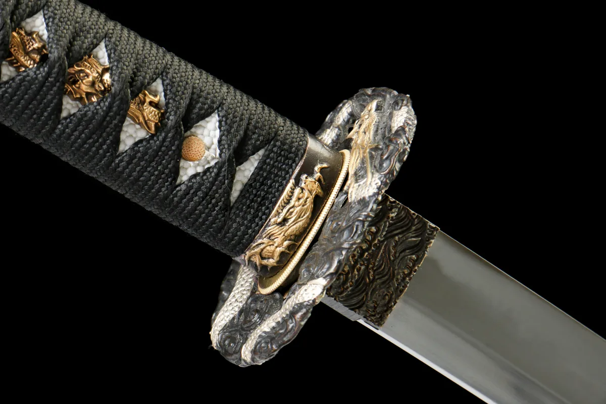 Obsidianisches Brüllen - Handgeschmiedetes Katana aus T10 Werkzeugstahl - Image 5