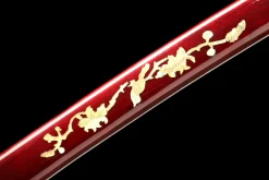 Alternative view of Rosenflamme - Handgeschmiedetes Katana aus T10 Werkzeugstahl