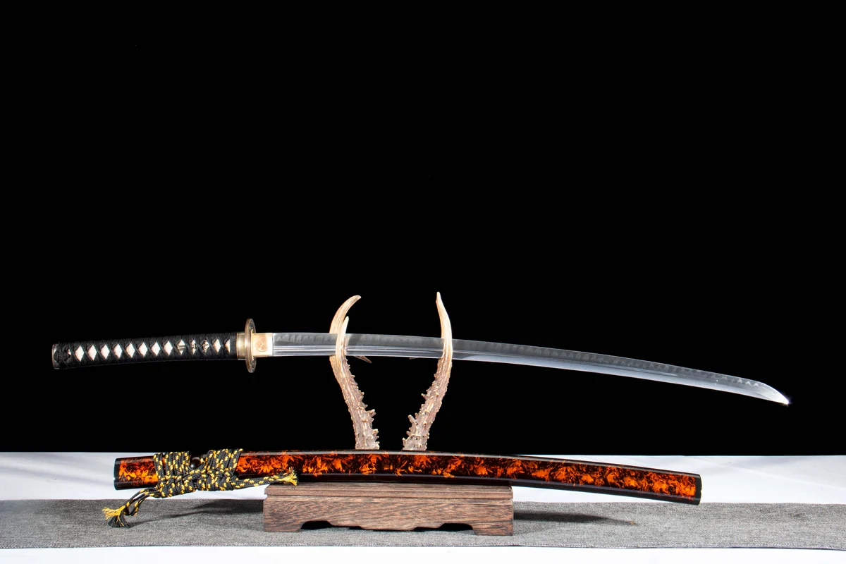 Roter Staubwanderer - Handgeschmiedetes Katana aus T10 Werkzeugstahl - Image 5