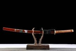Scharlachroter Kirschmond - Handgeschmiedetes Katana aus T10 Werkzeugstahl