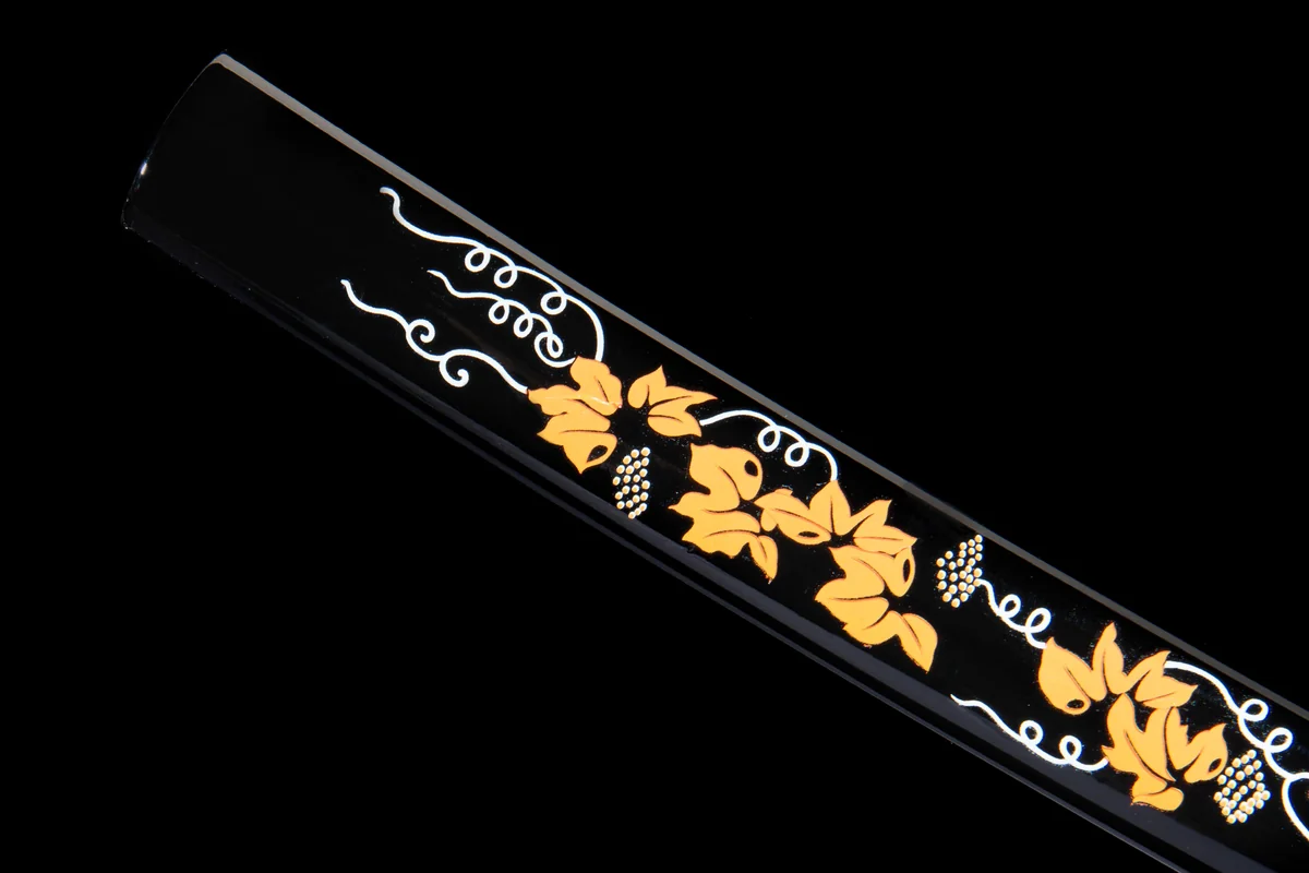 Schnee-Mond-Blüte - Handgeschmiedetes Katana aus T10 Werkzeugstahl - Image 12