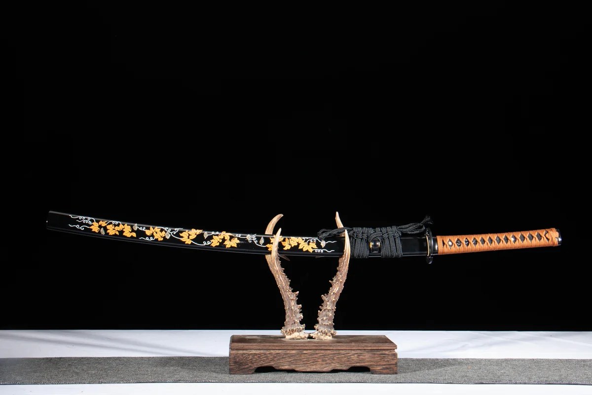 Schnee-Mond-Blüte - Handgeschmiedetes Katana aus T10 Werkzeugstahl - Image 2