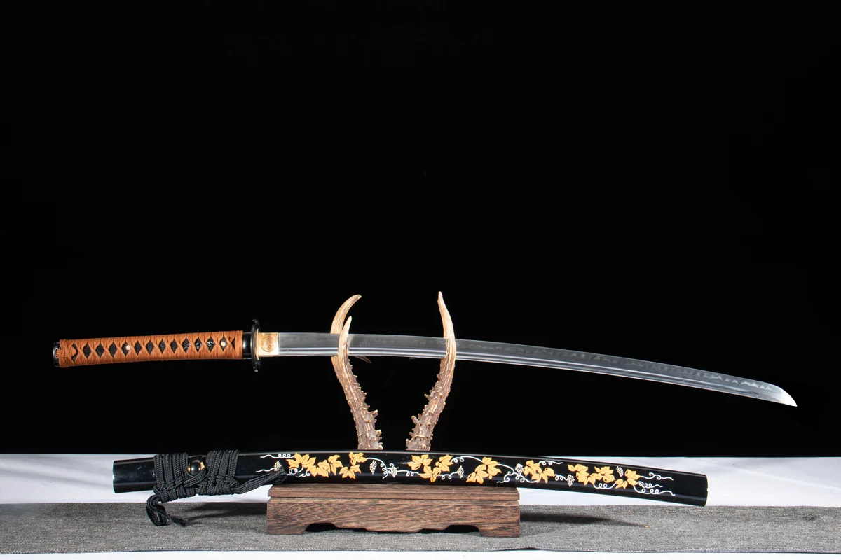 Schnee-Mond-Blüte - Handgeschmiedetes Katana aus T10 Werkzeugstahl - Image 5