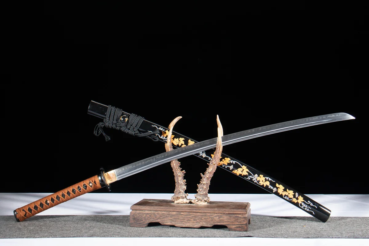 Schnee-Mond-Blüte - Handgeschmiedetes Katana aus T10 Werkzeugstahl - Image 6