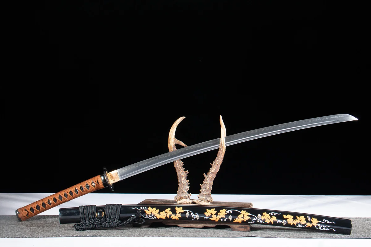 Schnee-Mond-Blüte - Handgeschmiedetes Katana aus T10 Werkzeugstahl - Image 7
