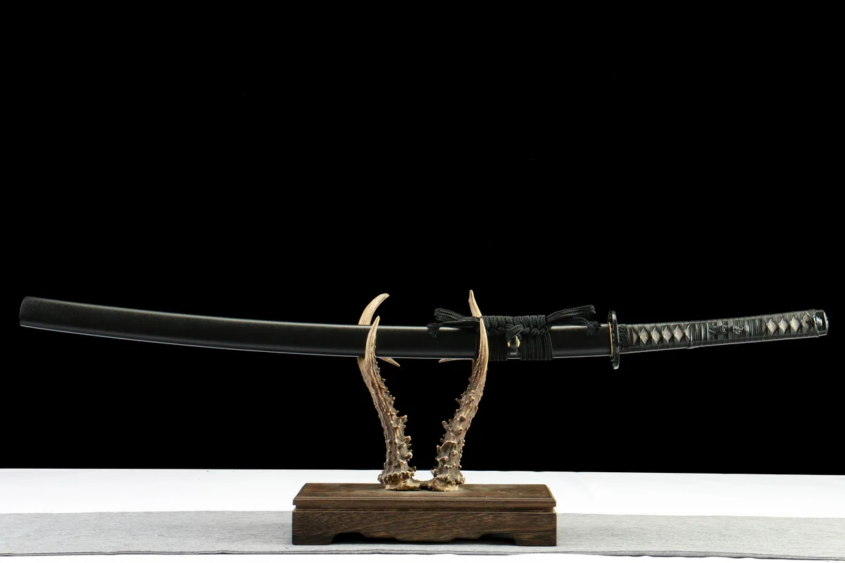 Schwarzer Golddrache - Handgeschmiedetes Katana aus T10 Werkzeugstahl - Image 8