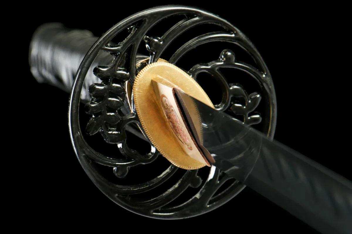 Schwarzer Golddrache - Handgeschmiedetes Katana aus T10 Werkzeugstahl - Image 5