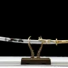 Silberne Gezeit - Handgeschmiedetes Katana aus T10 Werkzeugstahl