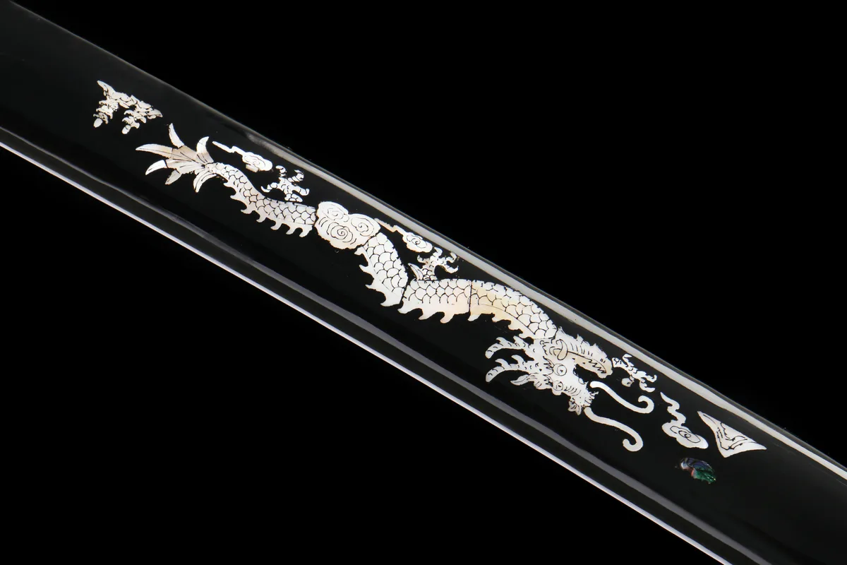 Tiefes Ozean Goldfaden - Handgeschmiedetes Katana aus T10 Werkzeugstahl - Image 9