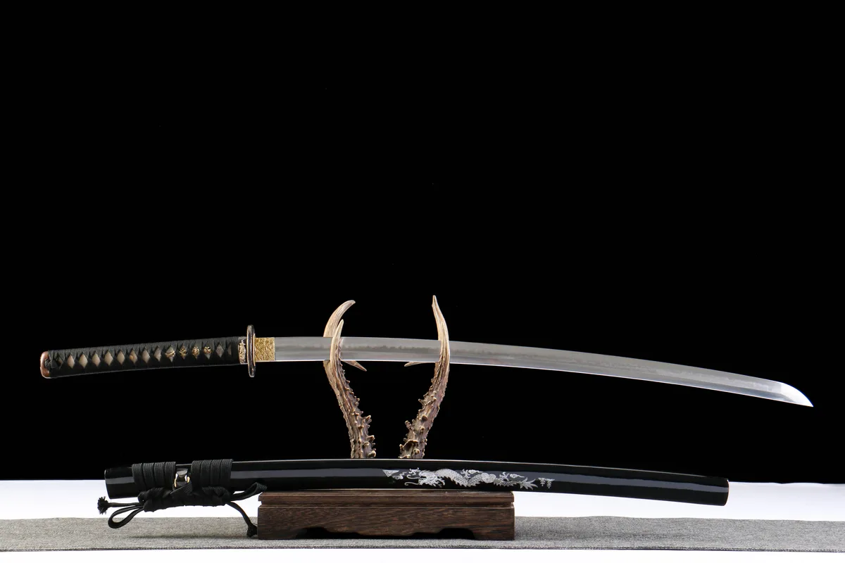 Tiefes Ozean Goldfaden - Handgeschmiedetes Katana aus T10 Werkzeugstahl - Image 3