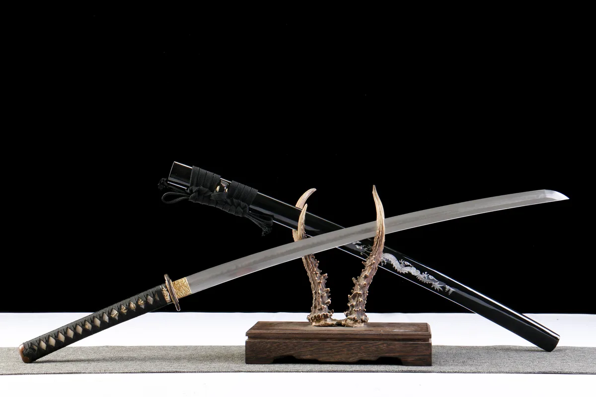Tiefes Ozean Goldfaden - Handgeschmiedetes Katana aus T10 Werkzeugstahl - Image 8