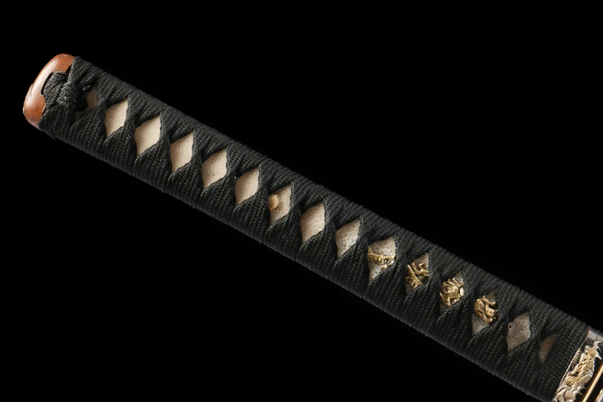 Tiefes Ozean Goldfaden - Handgeschmiedetes Katana aus T10 Werkzeugstahl - Image 6