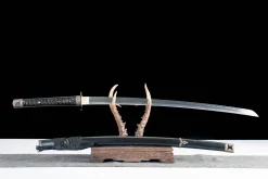 Alternative view of Umgekehrte Klinge - Handgeschmiedetes Katana aus T10 Werkzeugstahl