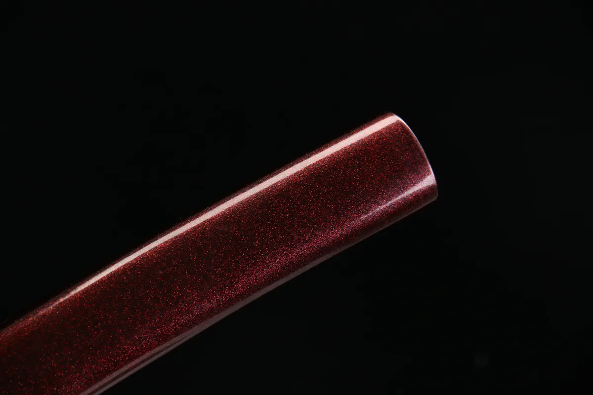Rotes Brokat - Handgeschmiedetes Tanto aus 1065 Kohlenstoffstahl - Image 3