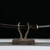 Flammenschatten - Handgeschmiedetes Wakizashi aus 1045 Kohlenstoffstahl
